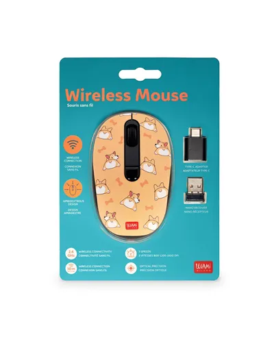 Souris sans Fil Corgi - Wireless Mouse - Legami