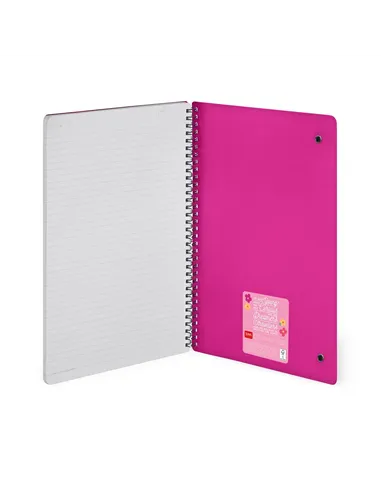 Cahier Ligné A4 à Couverture Rigide Illustrée - Flowers - Bloc-mémo - Avec Spirale - Legami