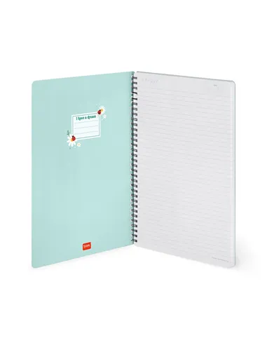 Cahier Ligné A4 à Couverture Rigide Illustrée - Ladybug daisy - Bloc-mémo - Avec Spirale - Legami