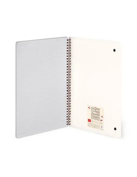 Cahier Ligné A4 à Couverture Rigide Illustrée - Teddy Bear - Bloc-mémo - Avec Spirale - Legami