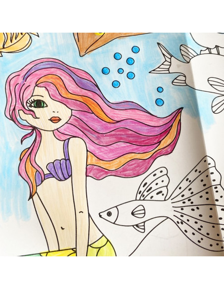 Art & Créations POSTER A COLORIER - FONDS MARINS