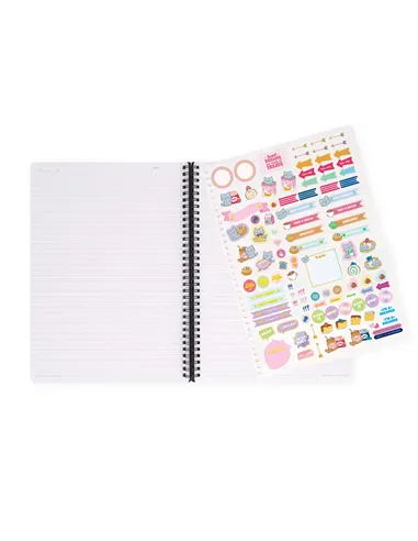 Cahier Ligné A4 à Couverture Rigide Illustrée - Kitty - Bloc-mémo - Avec Spirale - Legami