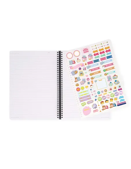 Cahier Ligné A4 à Couverture Rigide Illustrée - Kitty - Bloc-mémo - Avec Spirale - Legami