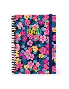 Cahier Ligné A5 à Couverture Rigide Illustrée - Flowers - Bloc-mémo - Avec Spirale - legami