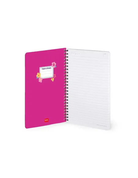 Cahier Ligné A5 à Couverture Rigide Illustrée - Flowers - Bloc-mémo - Avec Spirale - legami