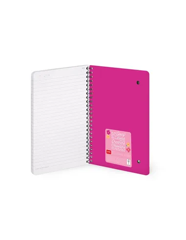Cahier Ligné A5 à Couverture Rigide Illustrée - Flowers - Bloc-mémo - Avec Spirale - legami