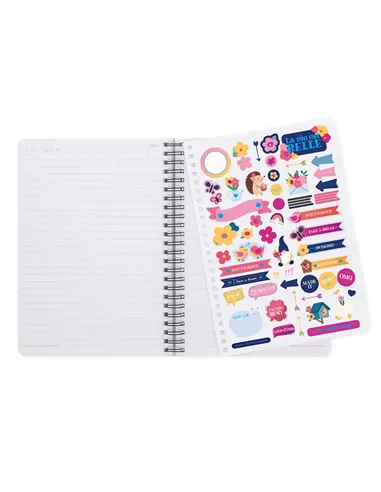 Cahier Ligné A5 à Couverture Rigide Illustrée - Flowers - Bloc-mémo - Avec Spirale - legami