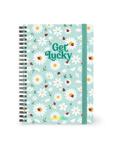 Cahier Ligné A5 à Couverture Rigide Illustrée - Ladybug daisy - Bloc-mémo - Avec Spirale - Legami