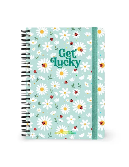 Cahier Ligné A5 à Couverture Rigide Illustrée - Ladybug daisy - Bloc-mémo - Avec Spirale - Legami