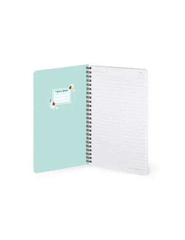 Cahier Ligné A5 à Couverture Rigide Illustrée - Ladybug daisy - Bloc-mémo - Avec Spirale - Legami