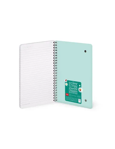 Cahier Ligné A5 à Couverture Rigide Illustrée - Ladybug daisy - Bloc-mémo - Avec Spirale - Legami
