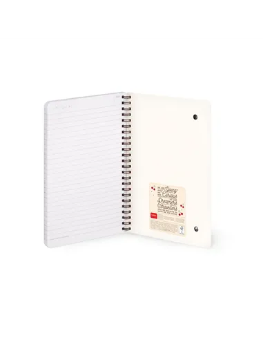 Cahier Ligné A5 à Couverture Rigide Illustrée - Teddy Bear - Bloc-mémo - Avec Spirale - Legami