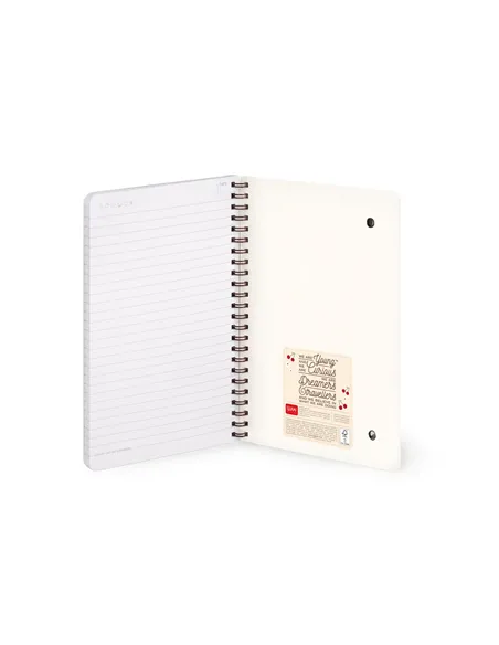Cahier Ligné A5 à Couverture Rigide Illustrée - Teddy Bear - Bloc-mémo - Avec Spirale - Legami