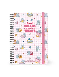 Cahier Ligné A5 à Couverture Rigide Illustrée - Kitty - Bloc-mémo - Avec Spirale - legami