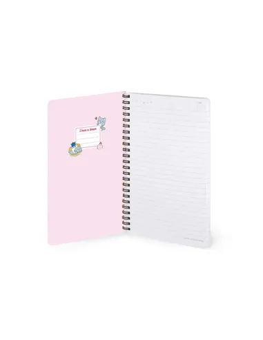 Cahier Ligné A5 à Couverture Rigide Illustrée - Kitty - Bloc-mémo - Avec Spirale - legami