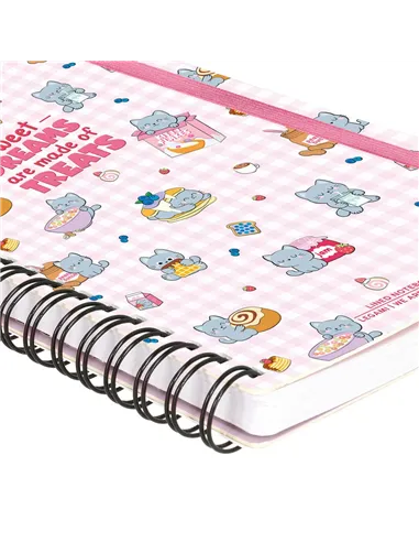 Cahier Ligné A5 à Couverture Rigide Illustrée - Kitty - Bloc-mémo - Avec Spirale - legami