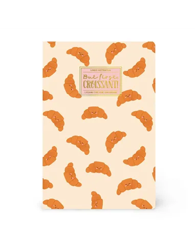 Cahier Ligné A5 à Couverture Rigide Illustrée - Croissant - legami