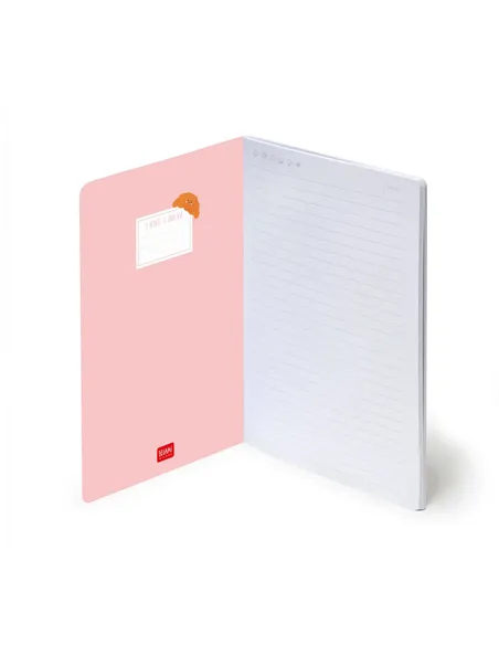 Cahier Ligné A5 à Couverture Rigide Illustrée - Croissant - legami