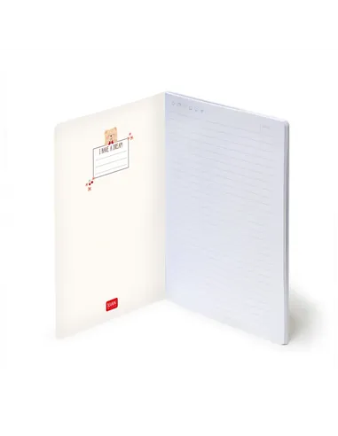 Cahier Ligné A5 à Couverture Rigide Illustrée - Teddy Bear - Legami