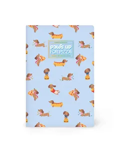 Cahier Ligné A5 à Couverture Rigide Illustrée - Dog pizza - Legami