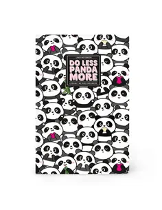 Cahier Ligné A5 à Couverture Rigide Illustrée - Panda - Legami
