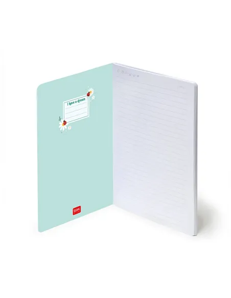 Cahier Ligné A5 à Couverture Rigide Illustrée - Ladybug daisy - Legami