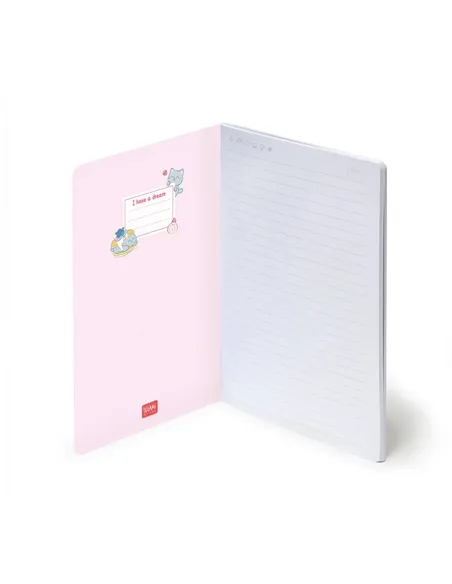 Cahier Ligné A5 à Couverture Rigide Illustrée - Kitty - Legami