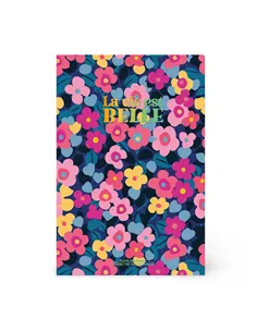 Cahier Page Blanche A5 à Couverture Rigide Illustrée - Flowers - Legami