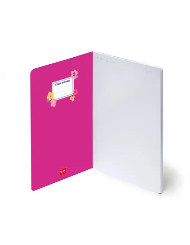 Cahier Page Blanche A5 à Couverture Rigide Illustrée - Flowers - Legami