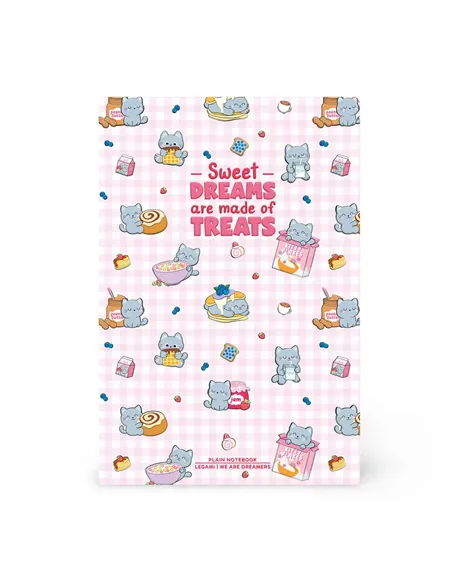 Cahier Page Blanche A5 à Couverture Rigide Illustrée - Kitty - Legami