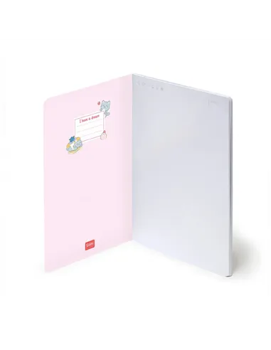 Cahier Page Blanche A5 à Couverture Rigide Illustrée - Kitty - Legami