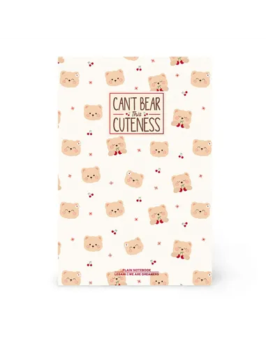 Cahier Page Blanche A5 à Couverture Rigide Illustrée - Teddy Bear - legami