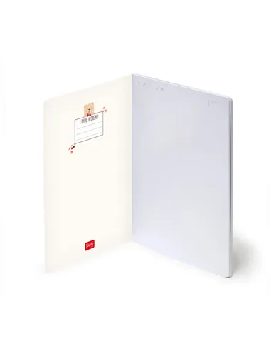 Cahier Page Blanche A5 à Couverture Rigide Illustrée - Teddy Bear - legami