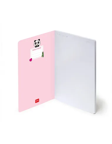 Cahier Page Blanche A5 à Couverture Rigide Illustrée - Panda - legami