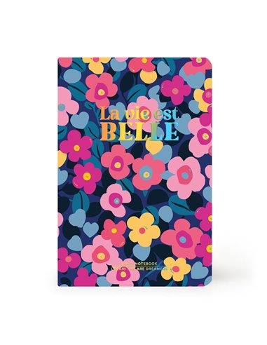 Cahier Ligné A6 à Couverture Rigide Illustrée - Flowers - Legami