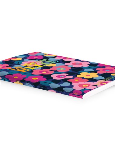 Cahier Ligné A6 à Couverture Rigide Illustrée - Flowers - Legami