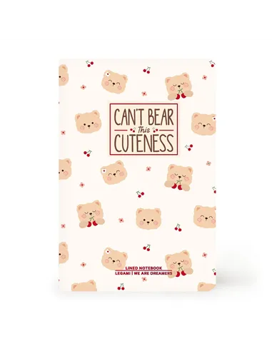 Cahier Ligné A6 à Couverture Rigide Illustrée - Teddy Bear - Legami