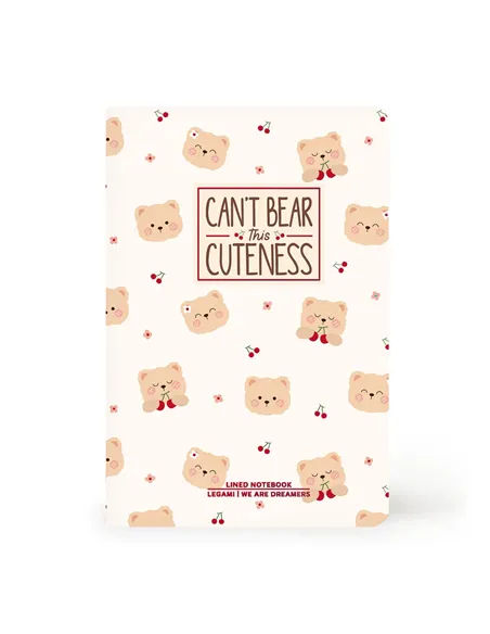 Cahier Ligné A6 à Couverture Rigide Illustrée - Teddy Bear - Legami