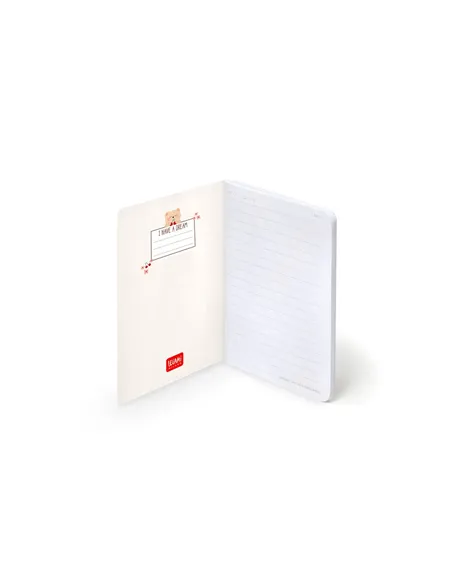 Cahier Ligné A6 à Couverture Rigide Illustrée - Teddy Bear - Legami