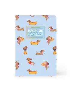 Cahier Ligné A6 à Couverture Rigide Illustrée - Dog pizza - Legami