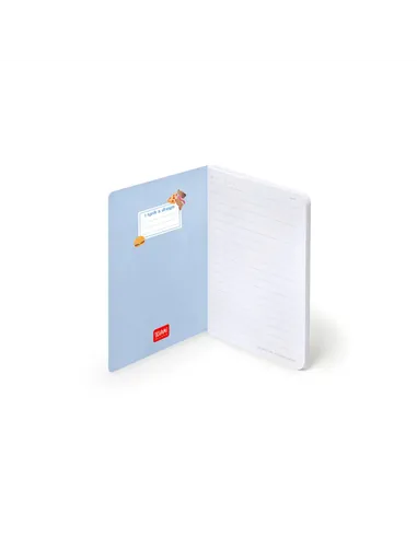 Cahier Ligné A6 à Couverture Rigide Illustrée - Dog pizza - Legami