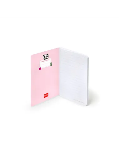 Cahier Ligné A6 à Couverture Rigide Illustrée - Panda - Legami