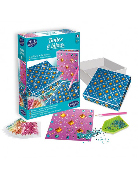 Boite à bijoux pierres et strass