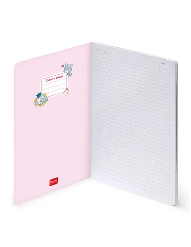 Cahier Ligné B5 à Couverture Rigide Illustrée - Kitty - Legami