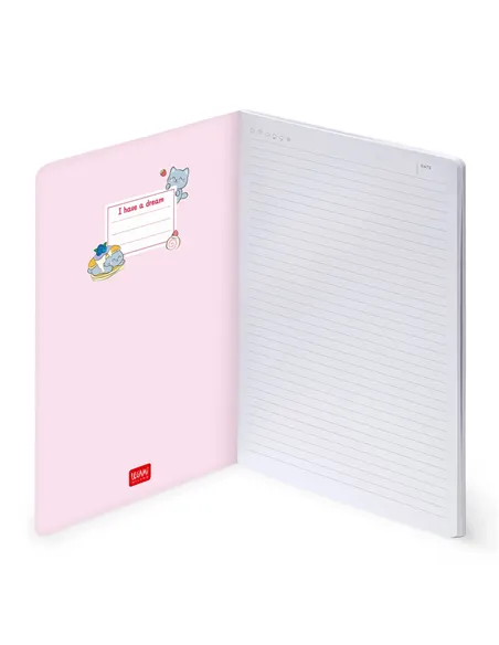Cahier Ligné B5 à Couverture Rigide Illustrée - Kitty - Legami