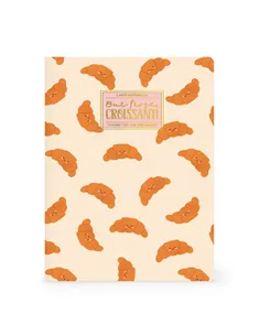 Cahier Ligné B5 à Couverture Rigide Illustrée - Croissant - Legami
