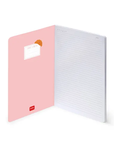 Cahier Ligné B5 à Couverture Rigide Illustrée - Croissant - Legami