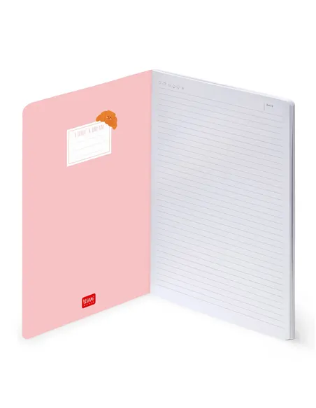 Cahier Ligné B5 à Couverture Rigide Illustrée - Croissant - Legami