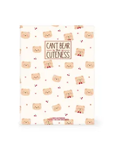 Cahier Ligné B5 à Couverture Rigide Illustrée - Teddy Bear - Legami