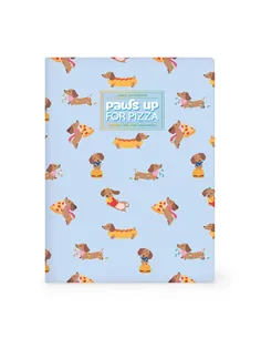 Cahier Ligné B5 à Couverture Rigide Illustrée - Dog pizza - Legami